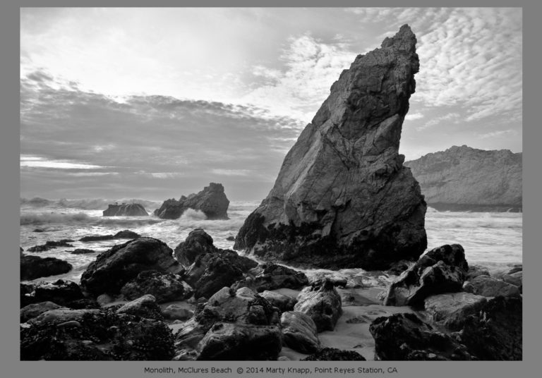 Monolith, McClures Beach - Marty Knapp