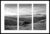 Black and white triptych photograph of black mountain, tomales bay and inverness ridge as seen from olema hill, california.