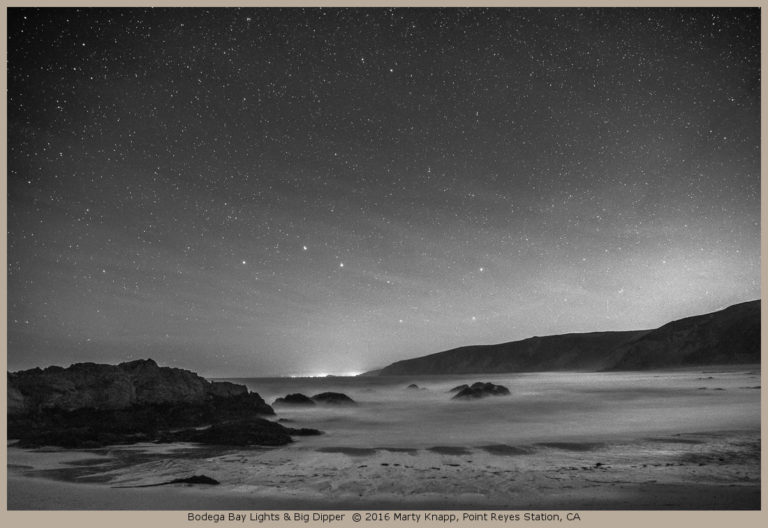 Bodega Bay Lights And The Big Dipper - Marty Knapp