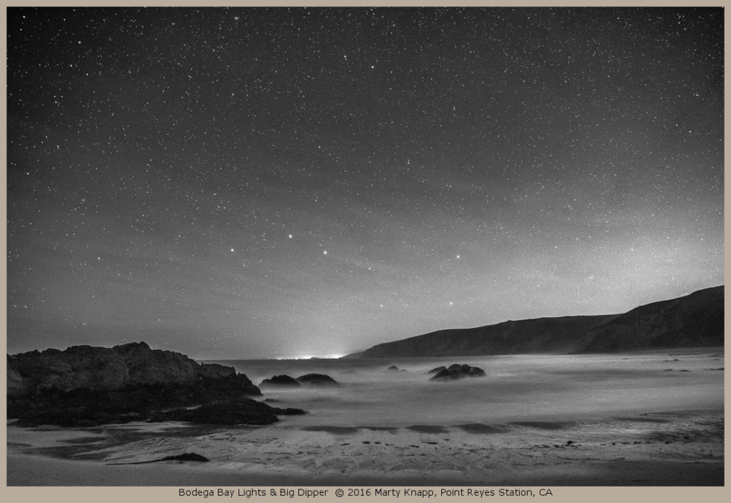 Bodega Bay Lights and the Big Dipper - Marty Knapp