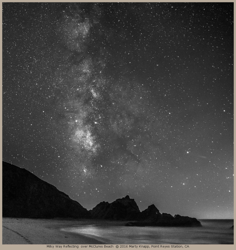 Milky Way Reflecting over McClures Beach