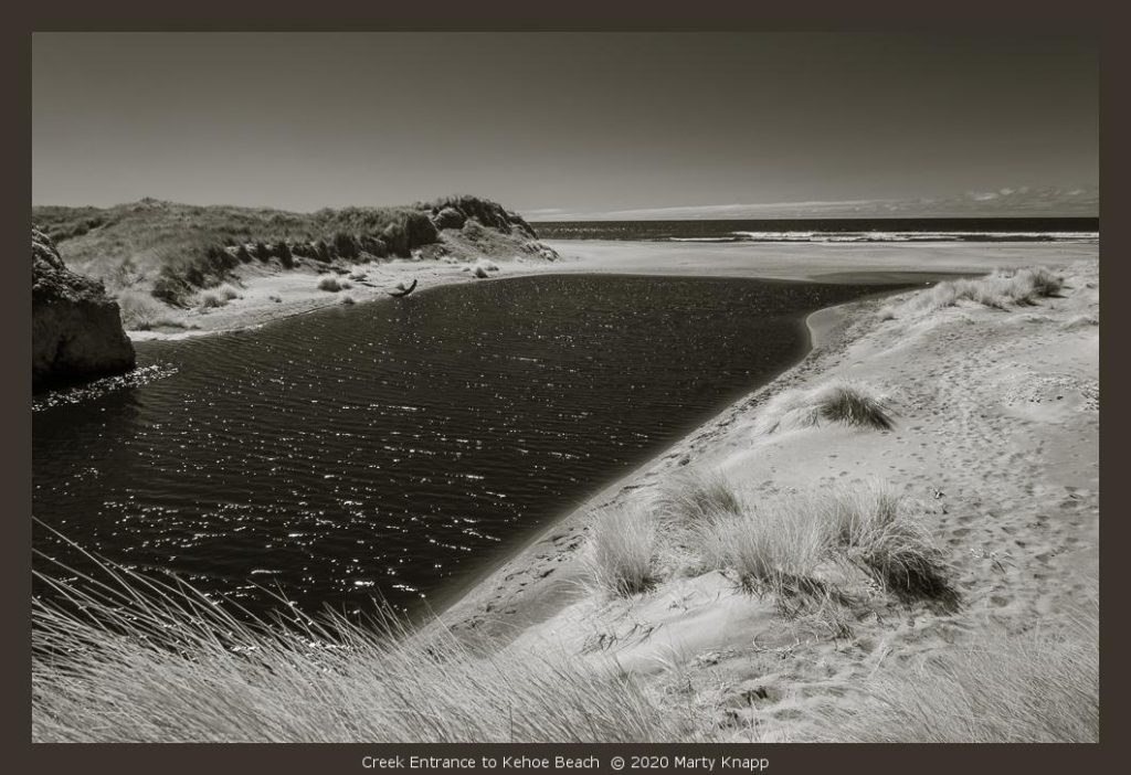 Creek Entrance to Kehoe Beach - Marty Knapp